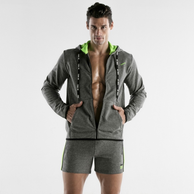 Code 22 Chaqueta deportiva con capucha Core Code22 Gris - textil