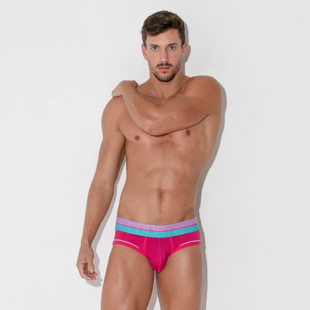 Slip bright mesh fucsia