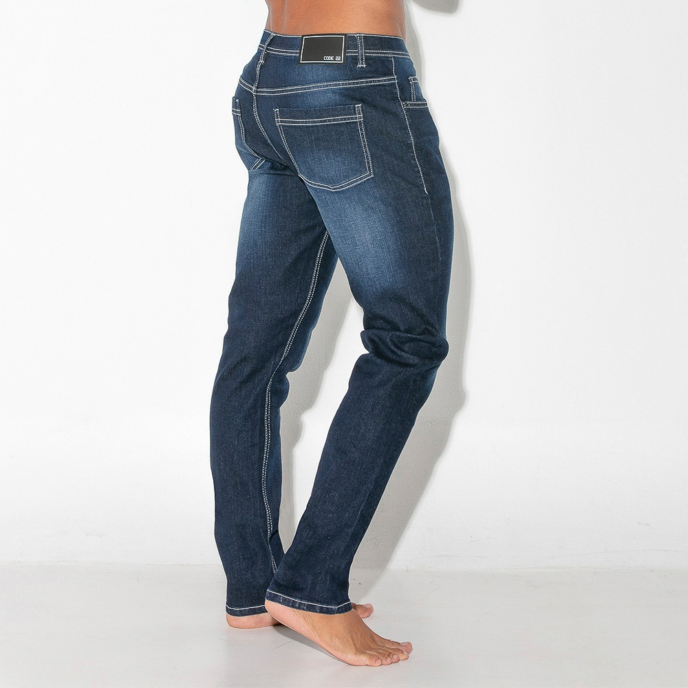 Jean slim bleu marine best sale