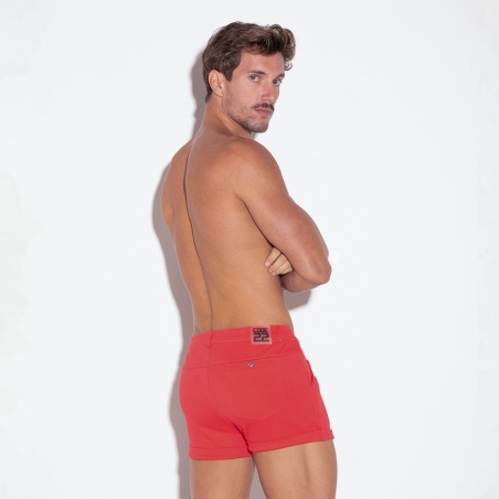 Mini short coral stretch