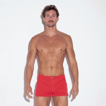 Mini short coral stretch