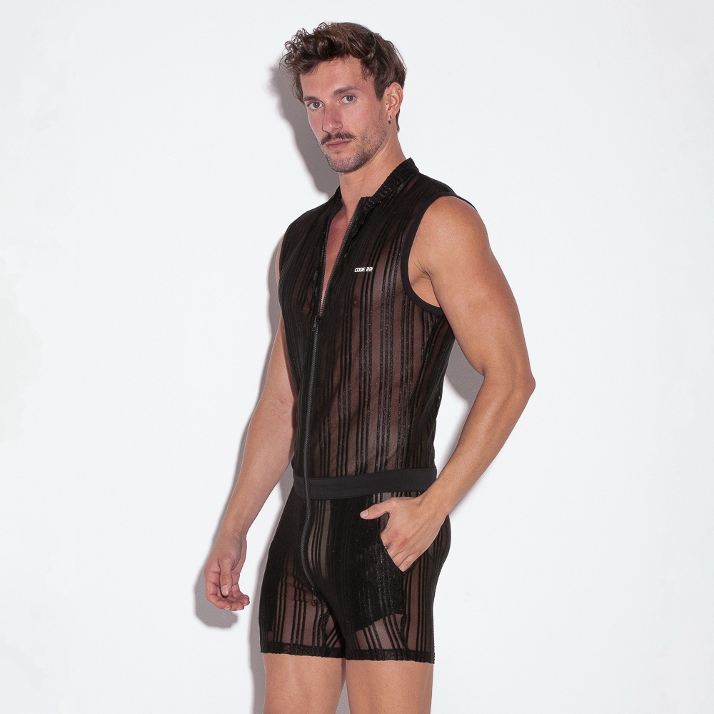 Mens mesh jumpsuit on sale