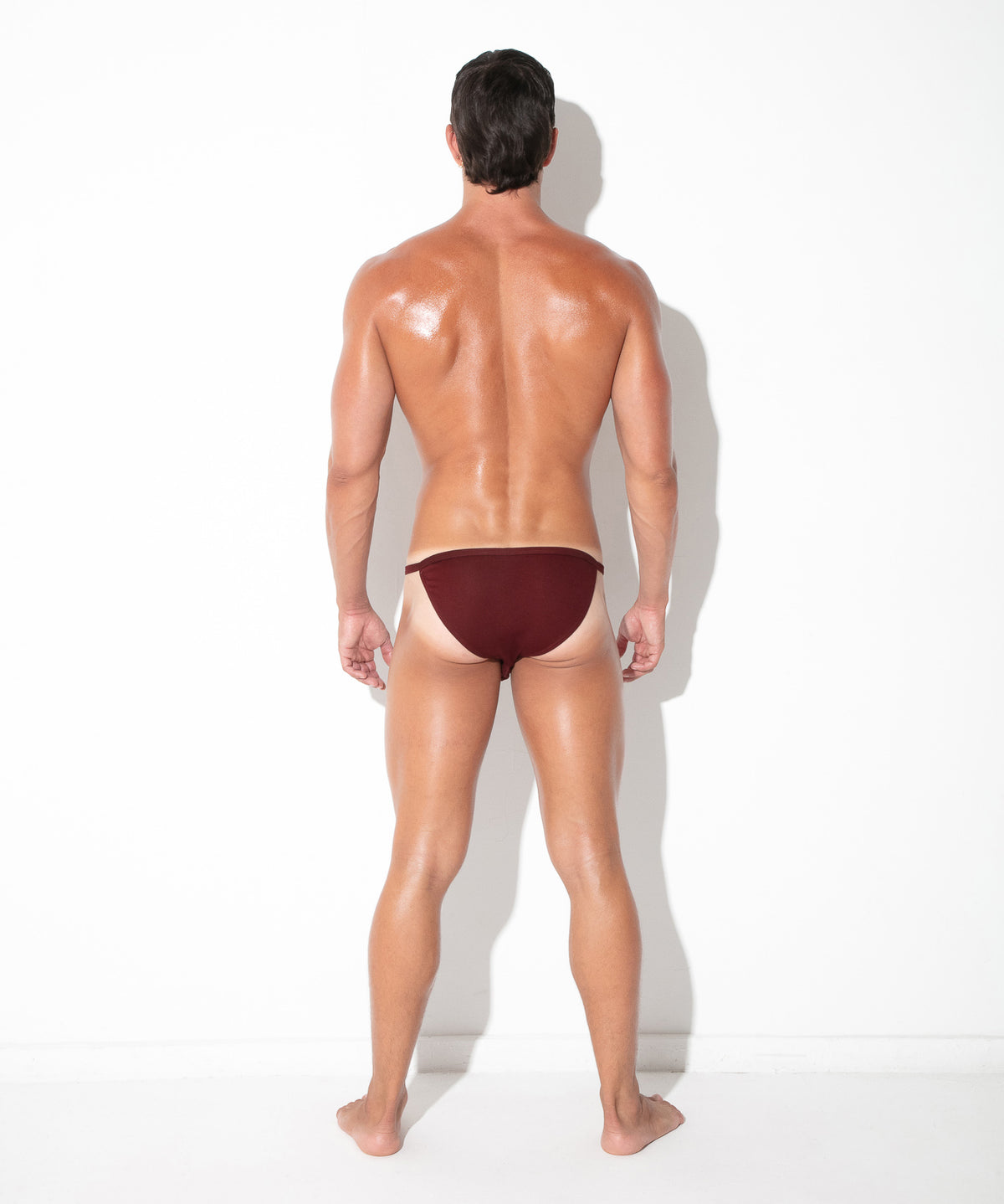 pure mini brief maroon