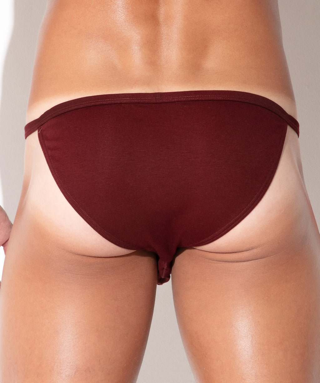 pure mini brief maroon
