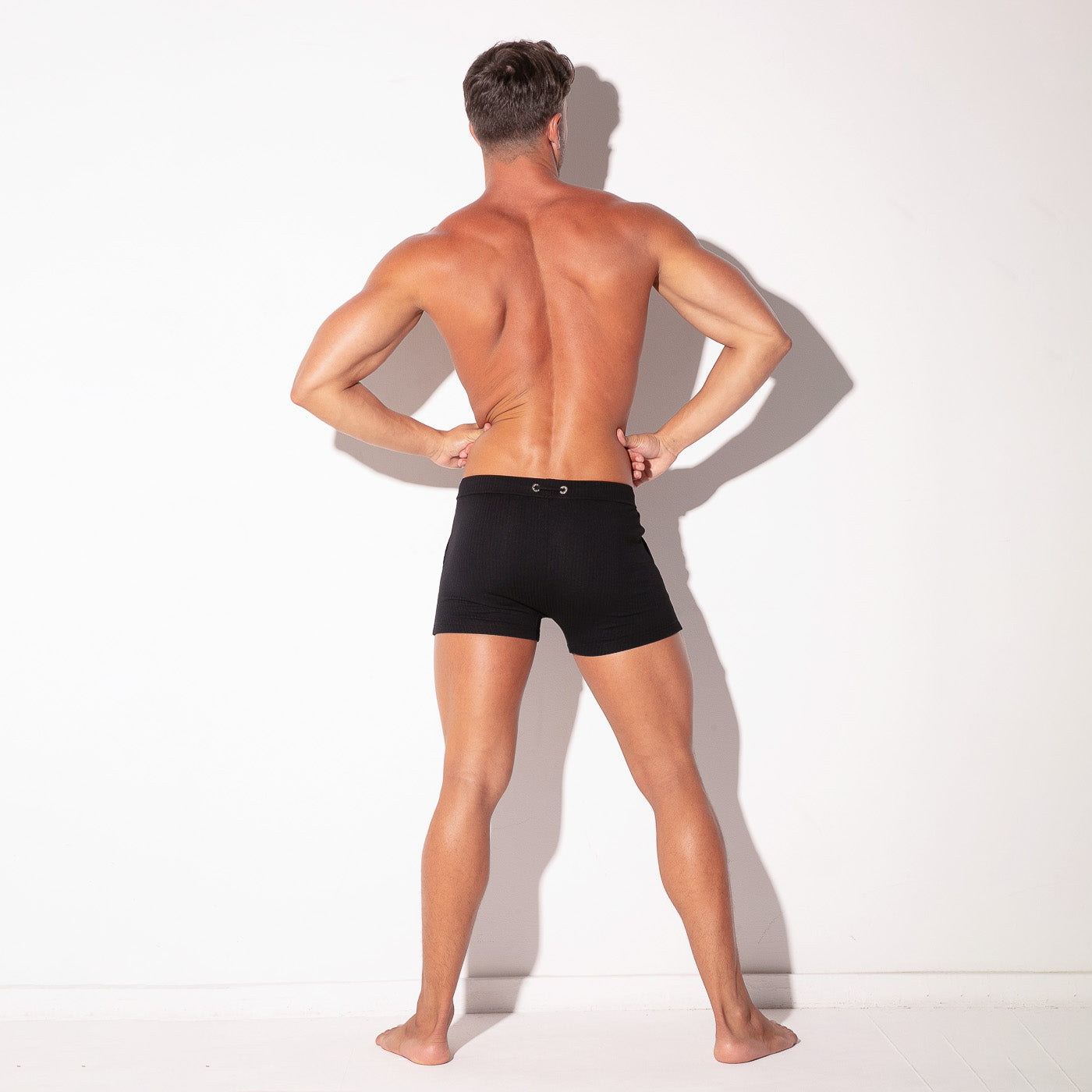new york swim trunk black