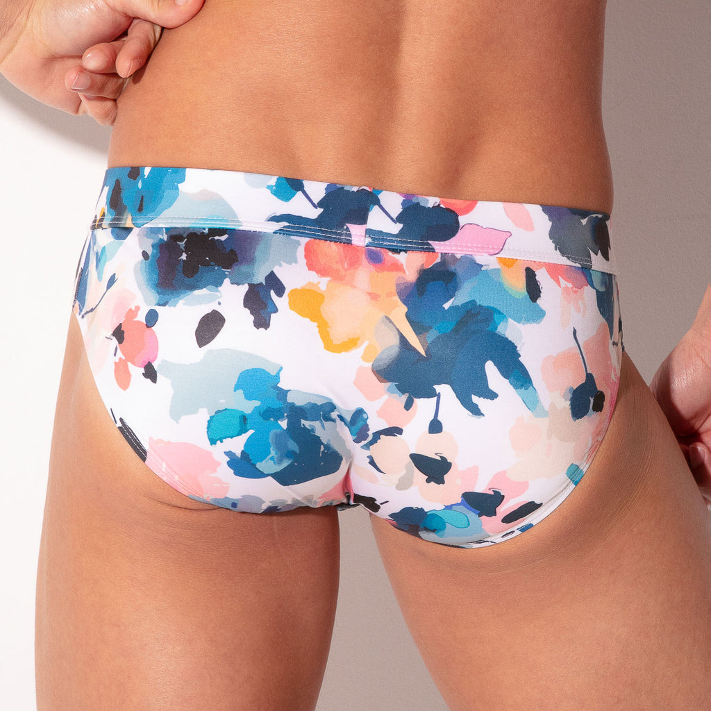 slip de bain london blanc cassé