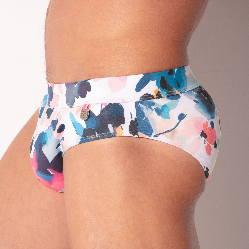 slip de bain london blanc cassé