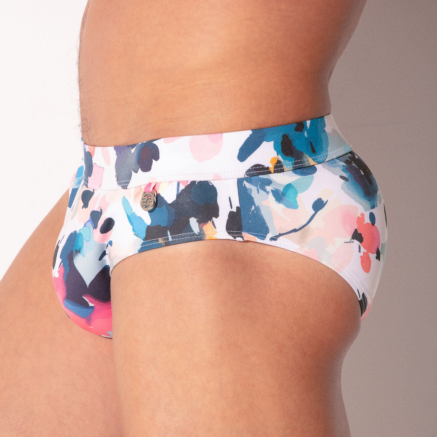 slip de bain london blanc cassé