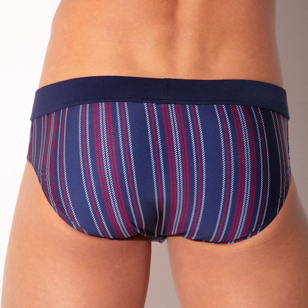 slip de bain paris bleu marine