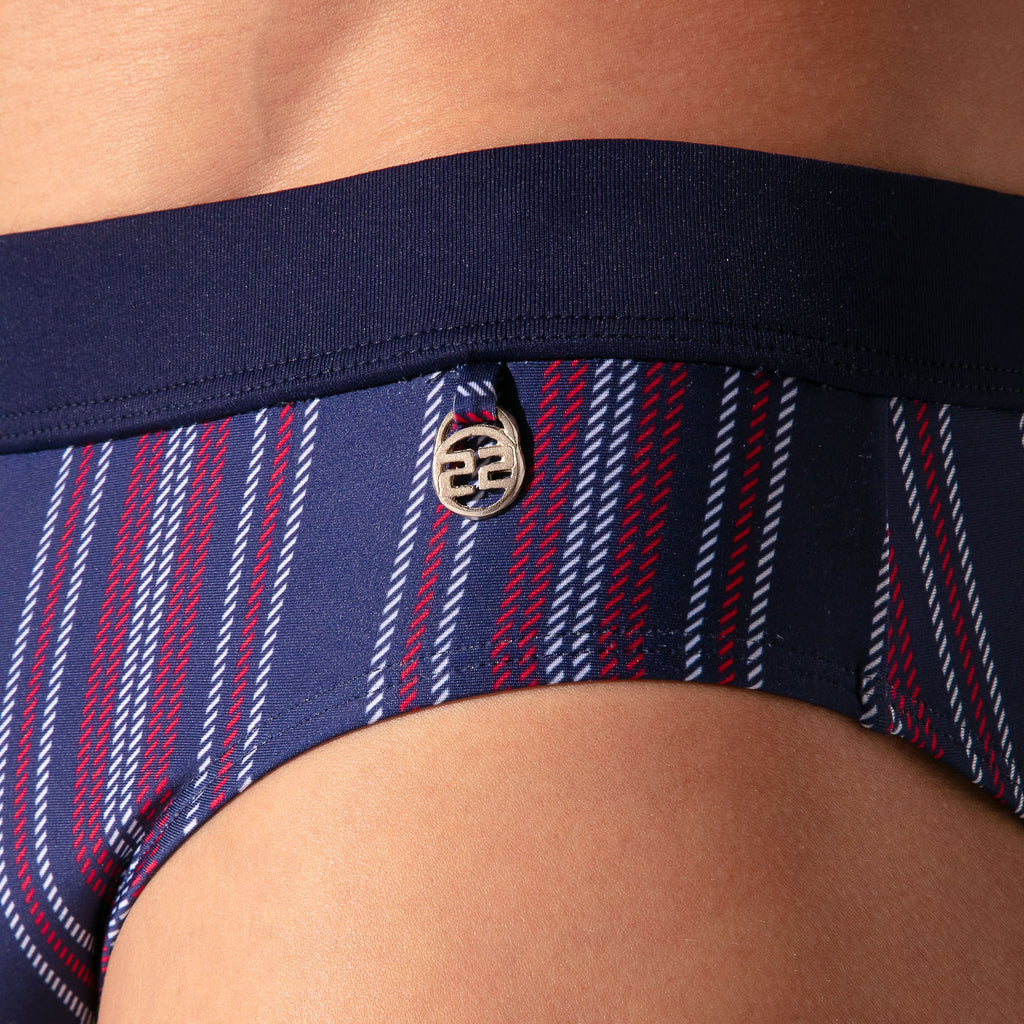 slip de bain paris bleu marine