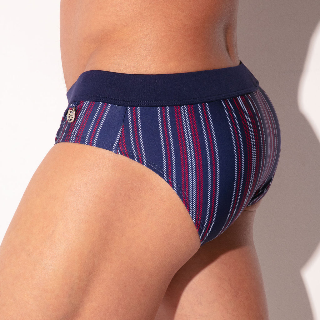 slip de bain paris bleu marine