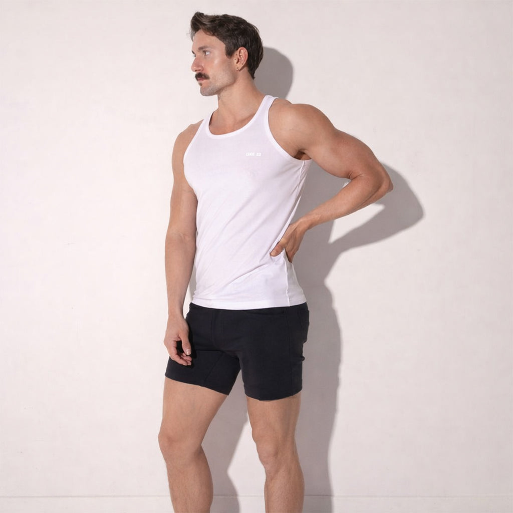 CODE 22 men's Essential tank top white alternate view 3