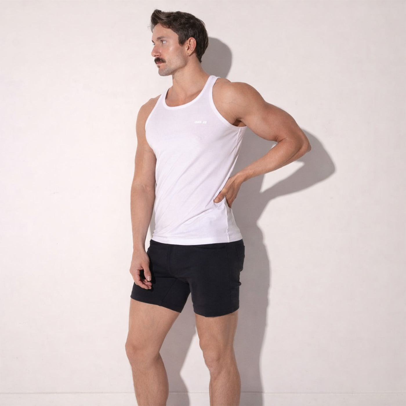 CODE 22 men's Essential tank top white alternate view 3