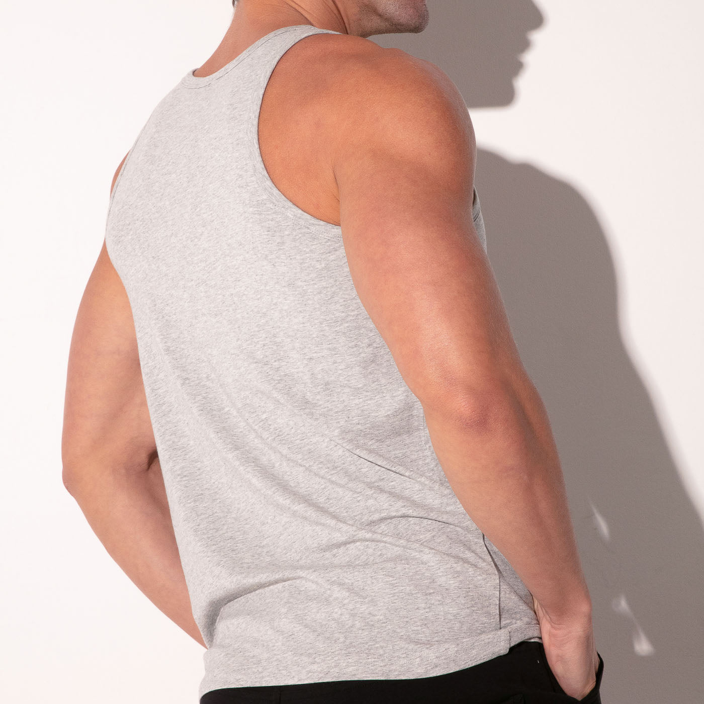 essential tank top grey