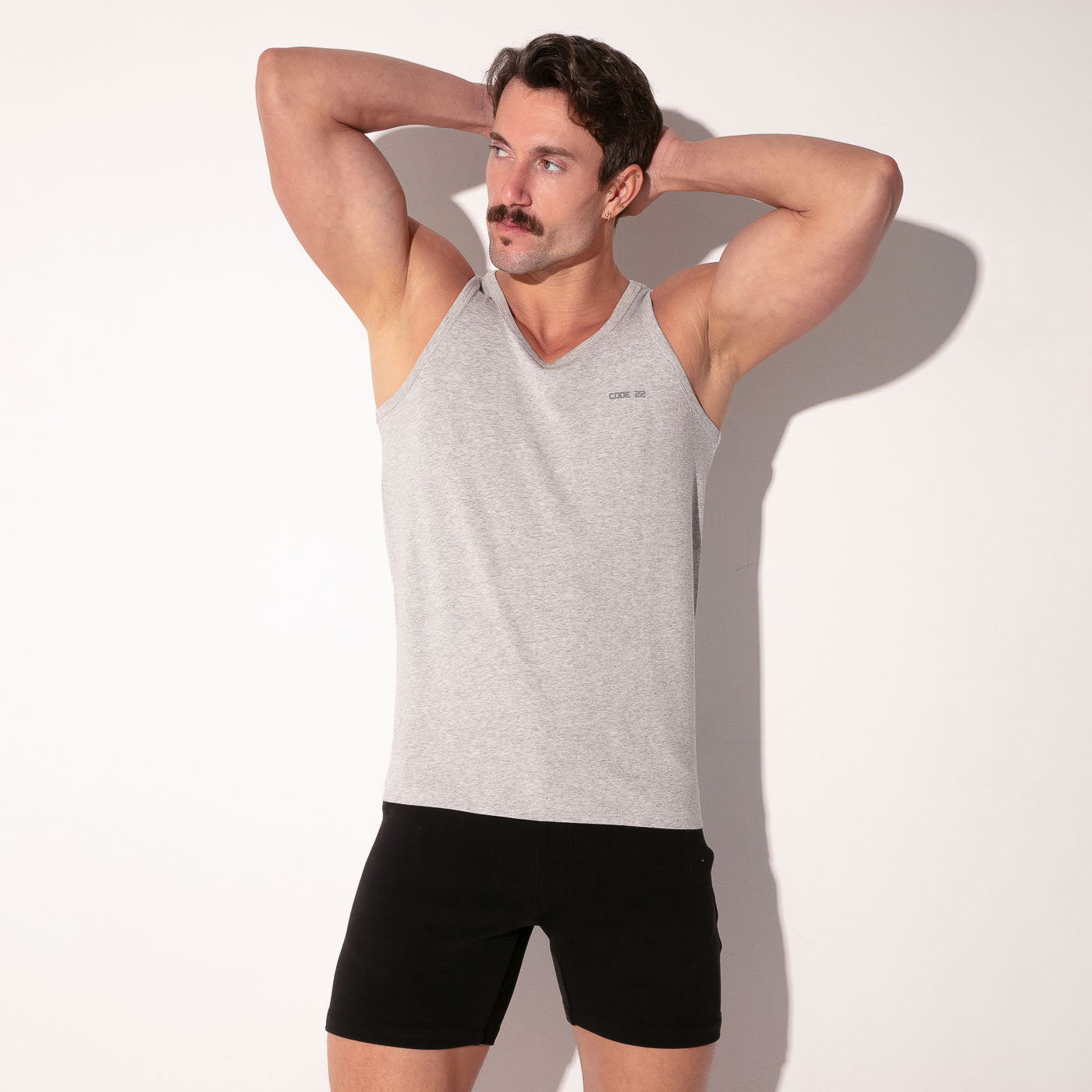 essential tank top grey