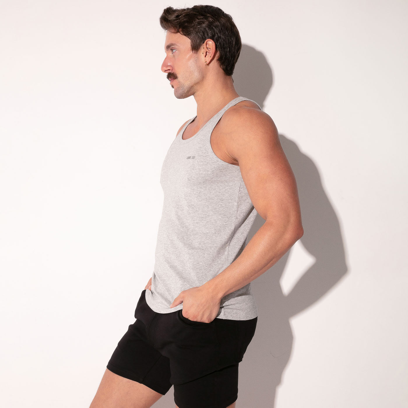 essential tank top grey