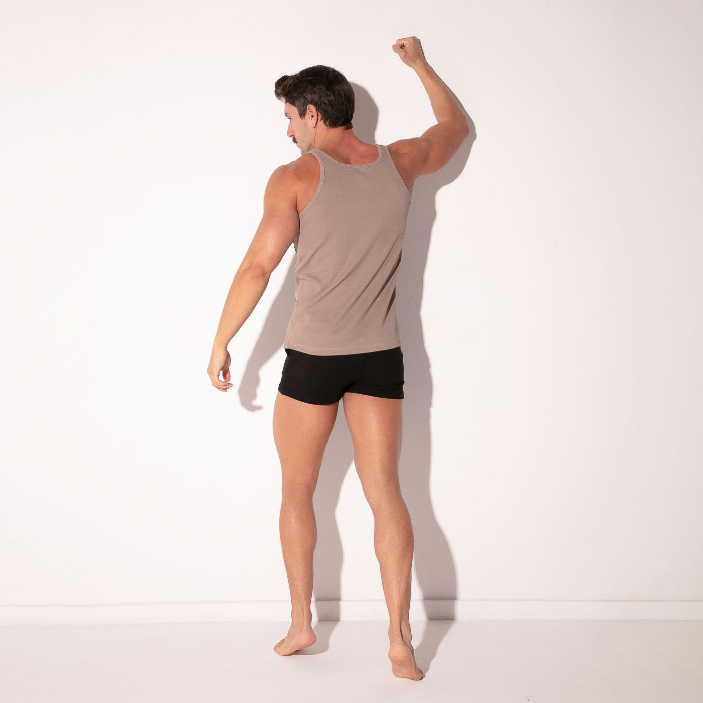 ESSENTIAL RIB TANKTOP TAUPE