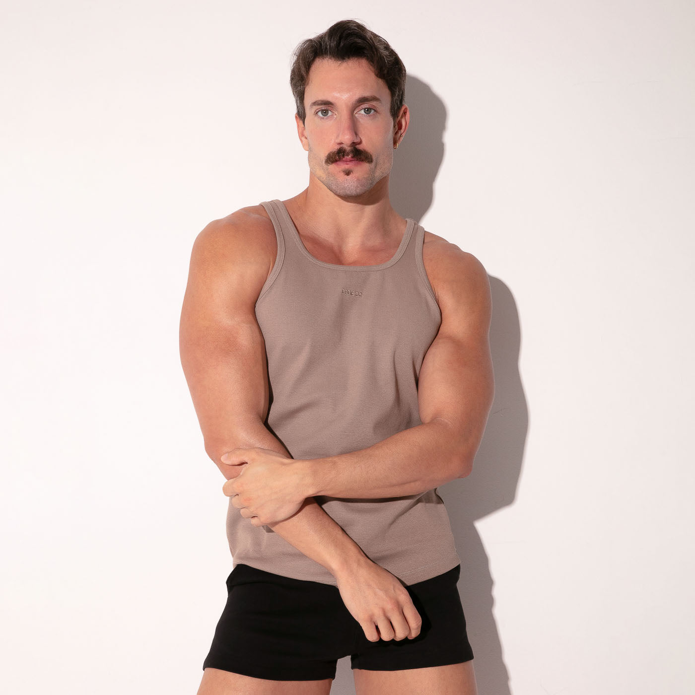 ESSENTIAL RIB TANKTOP TAUPE