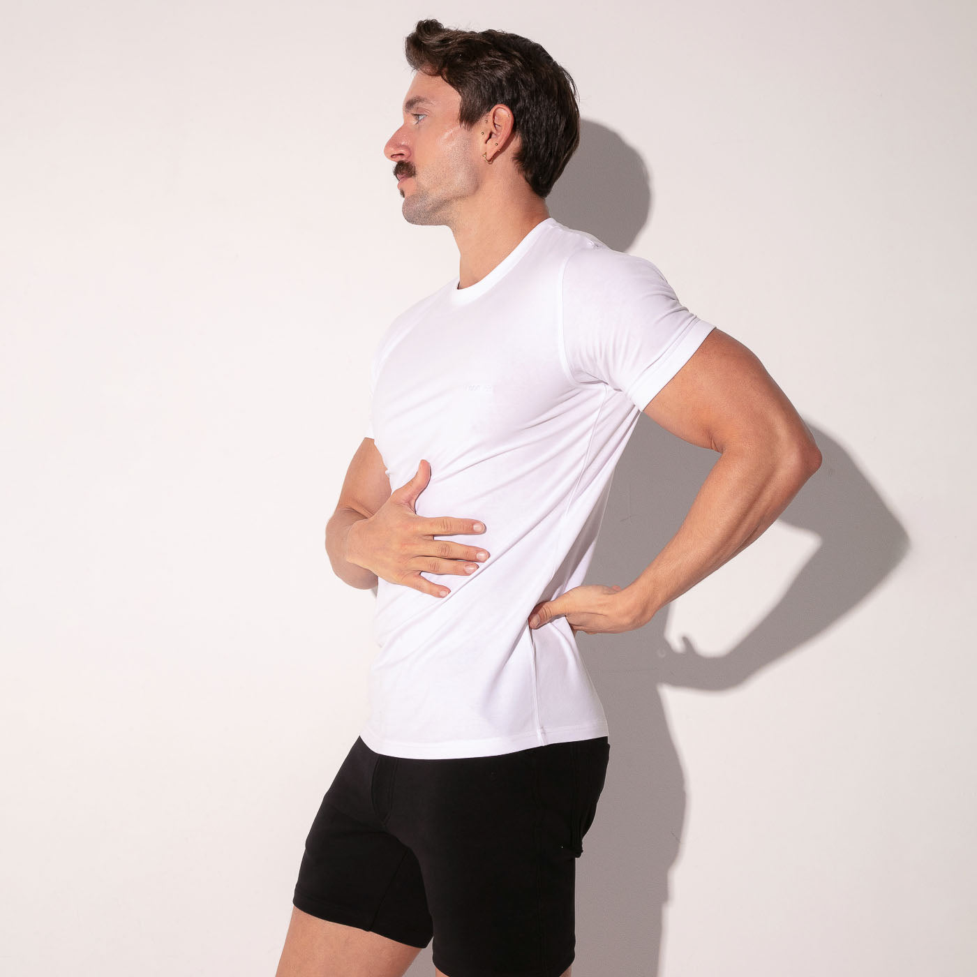Camiseta manga corta essential blanco