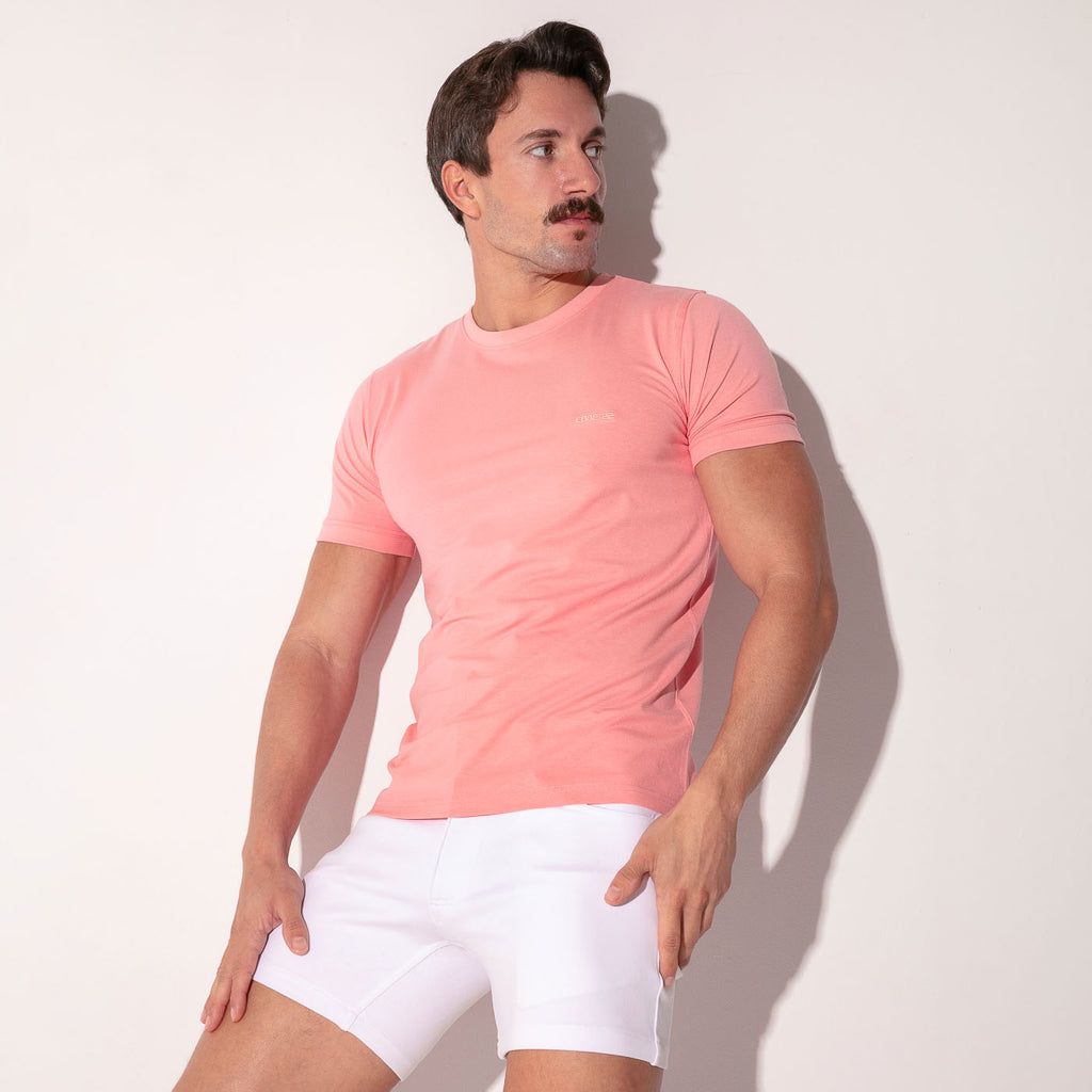 Camiseta manga corta essential rosa