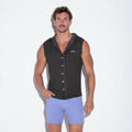 Vintage sleeveless hoody black