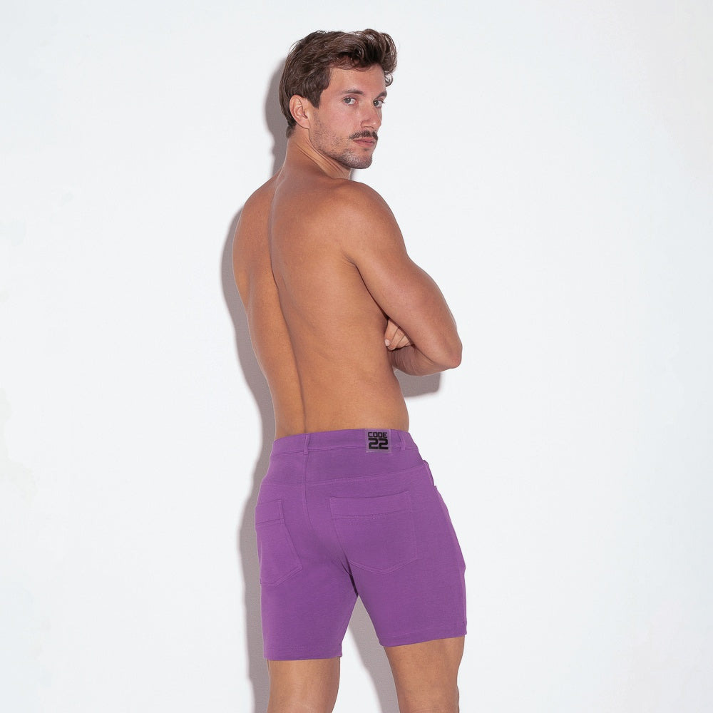 5 pocket short grape