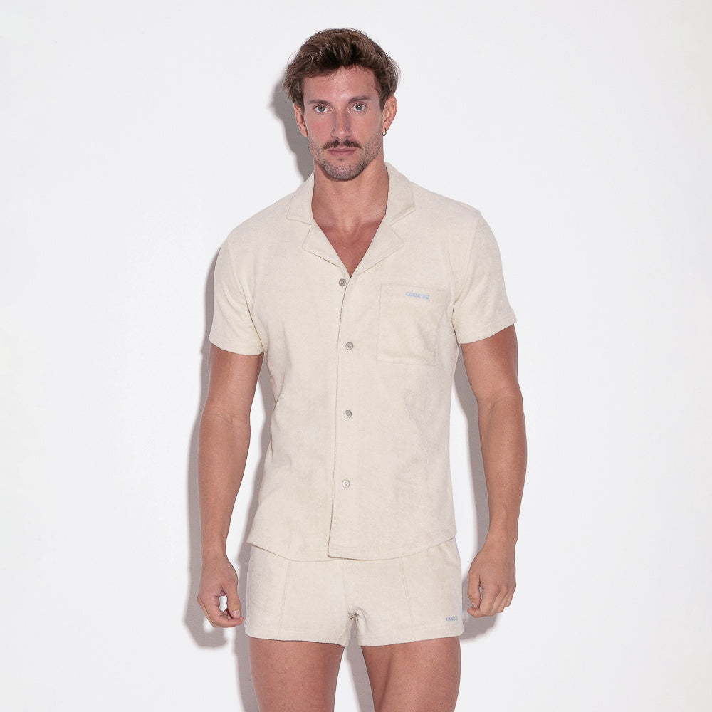 Camiseta terry blanco roto