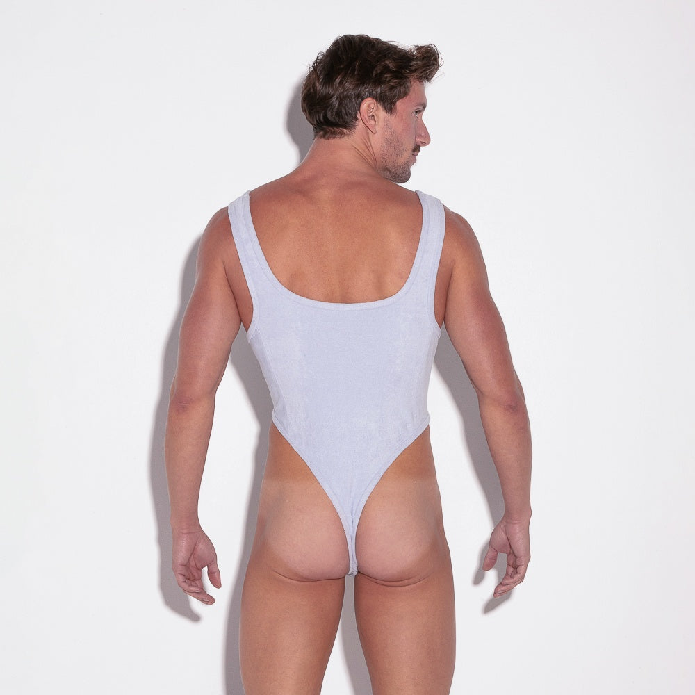 Body de terry azul cielo