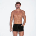 Pantalón corto terry negro