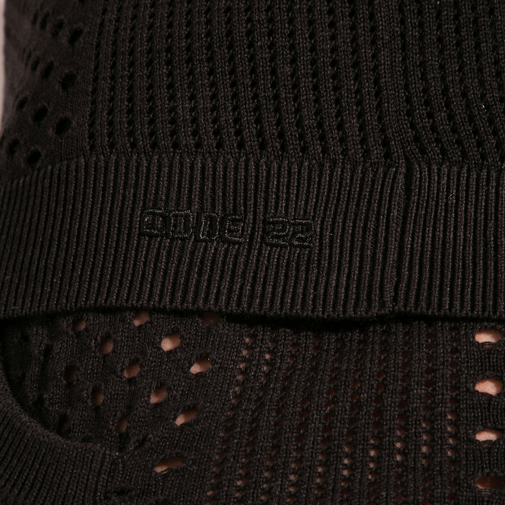 MOSAIC KNIT SHIRT BLACK