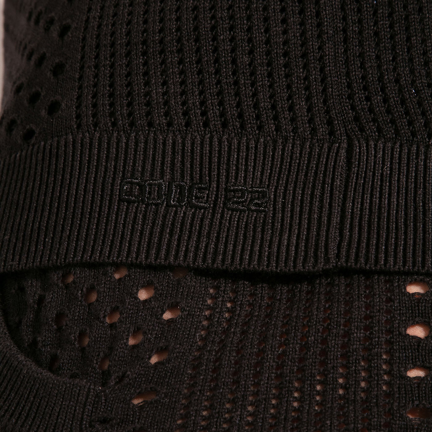 MOSAIC KNIT SHIRT BLACK
