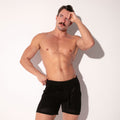 Short bermuda de punto Mosaic negro