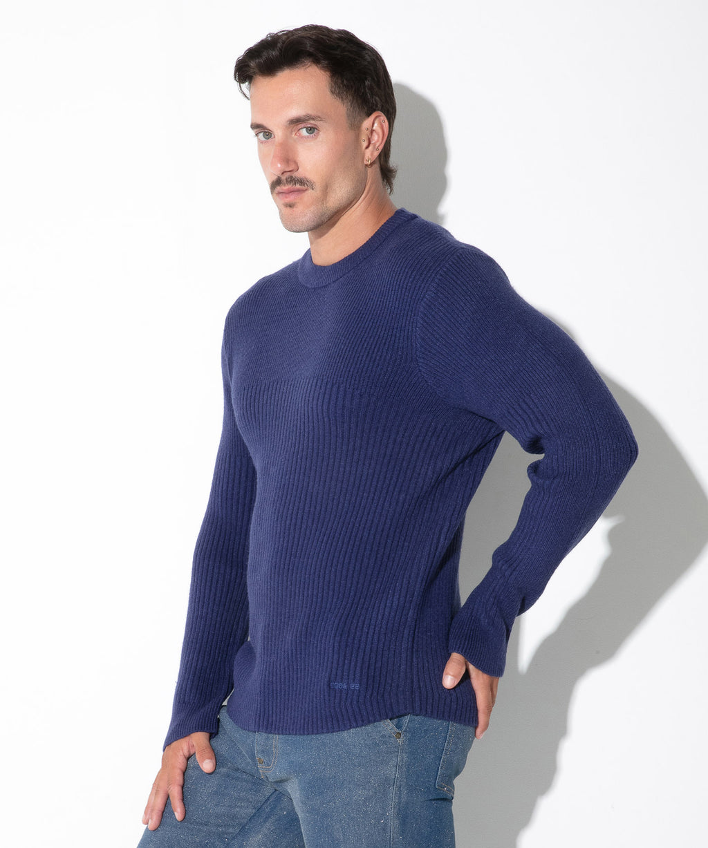 ribbed sweater navy