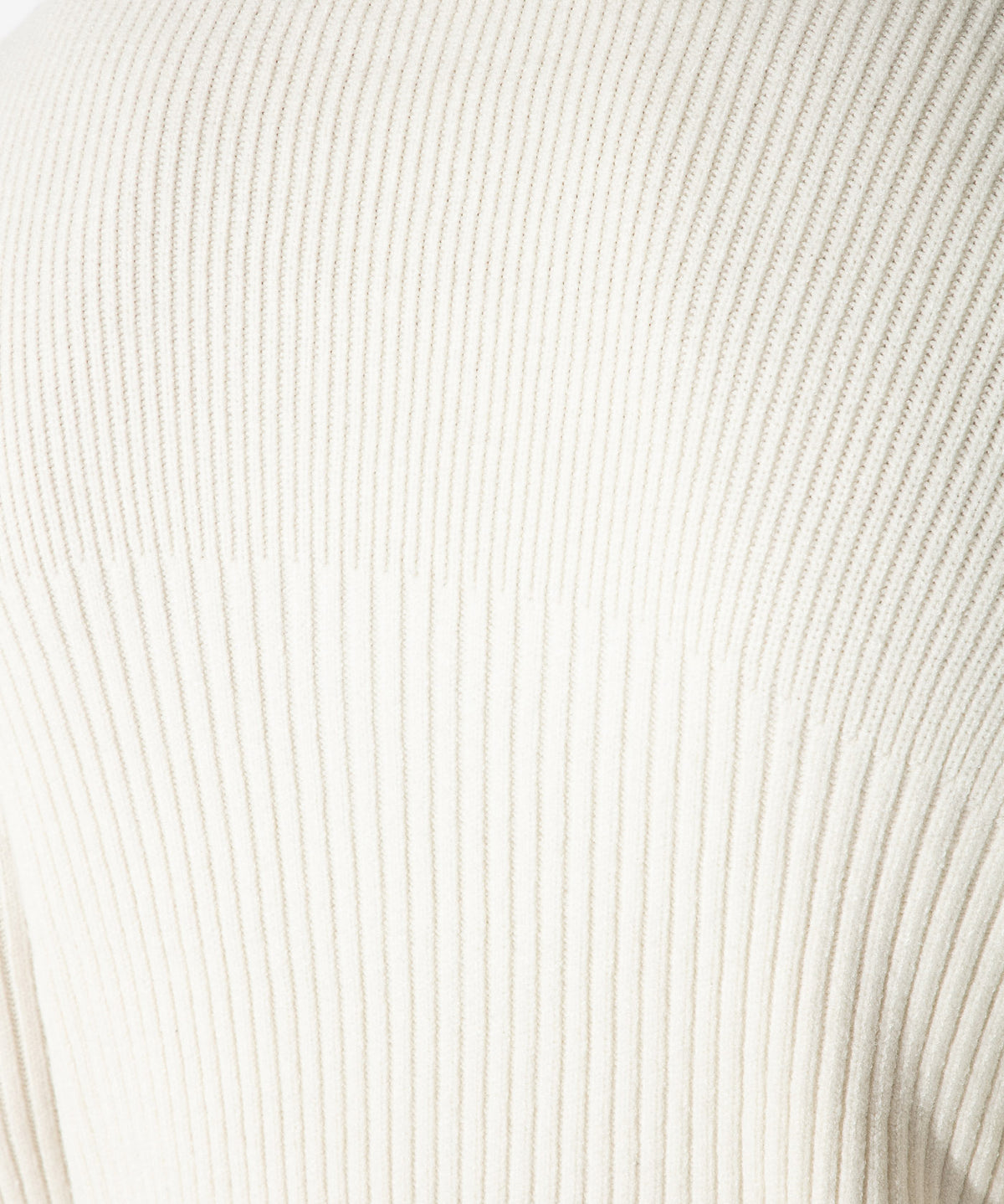 pull côtelé ribbed écru
