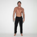Pantalón silky stretch con puños negro