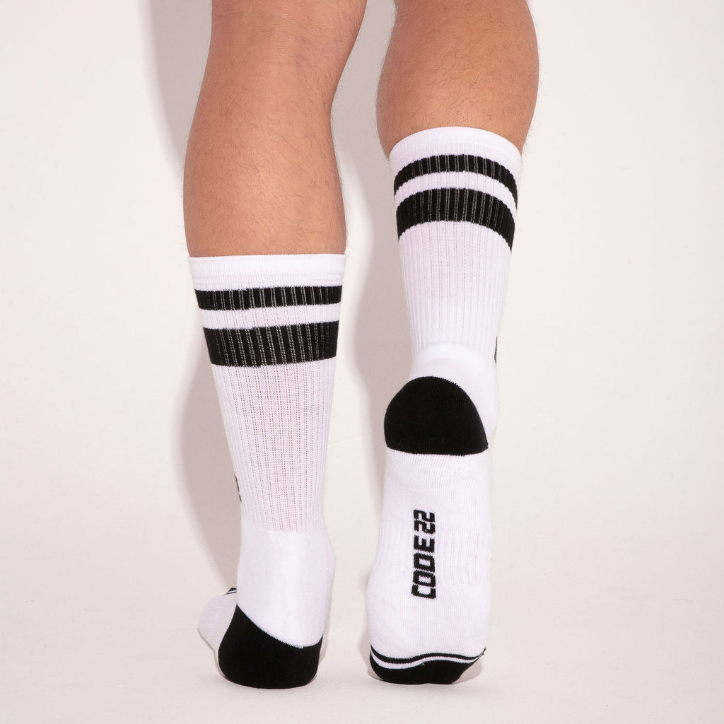 calcetín crew iconic blanco