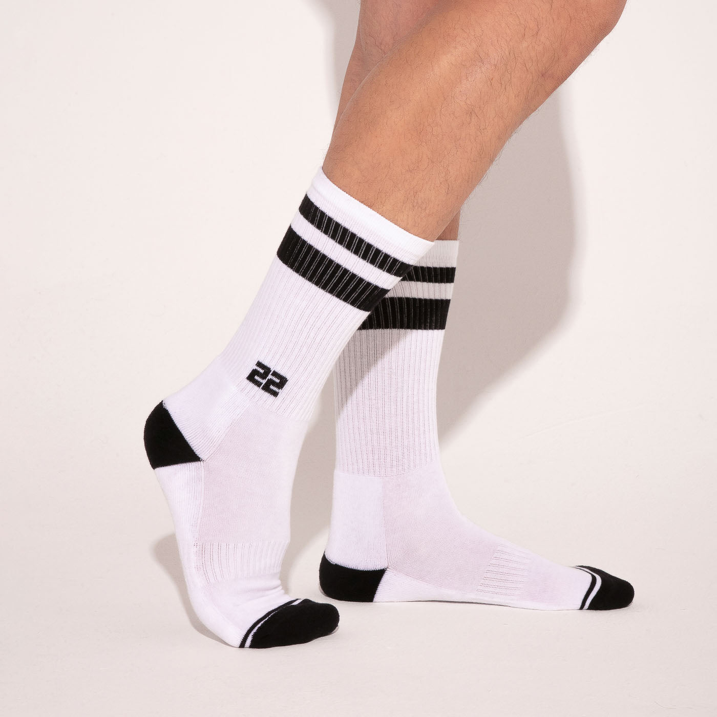 calcetín crew iconic blanco