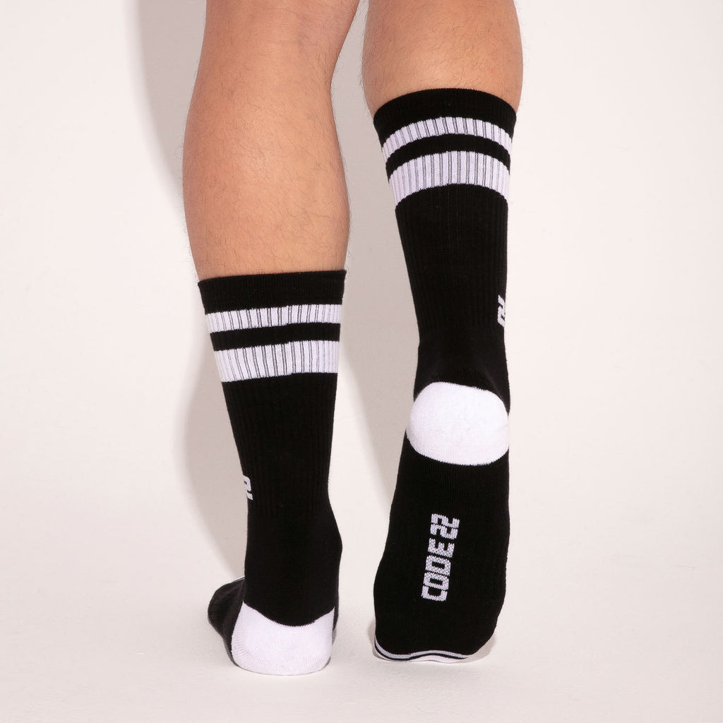 calcetín crew iconic negro