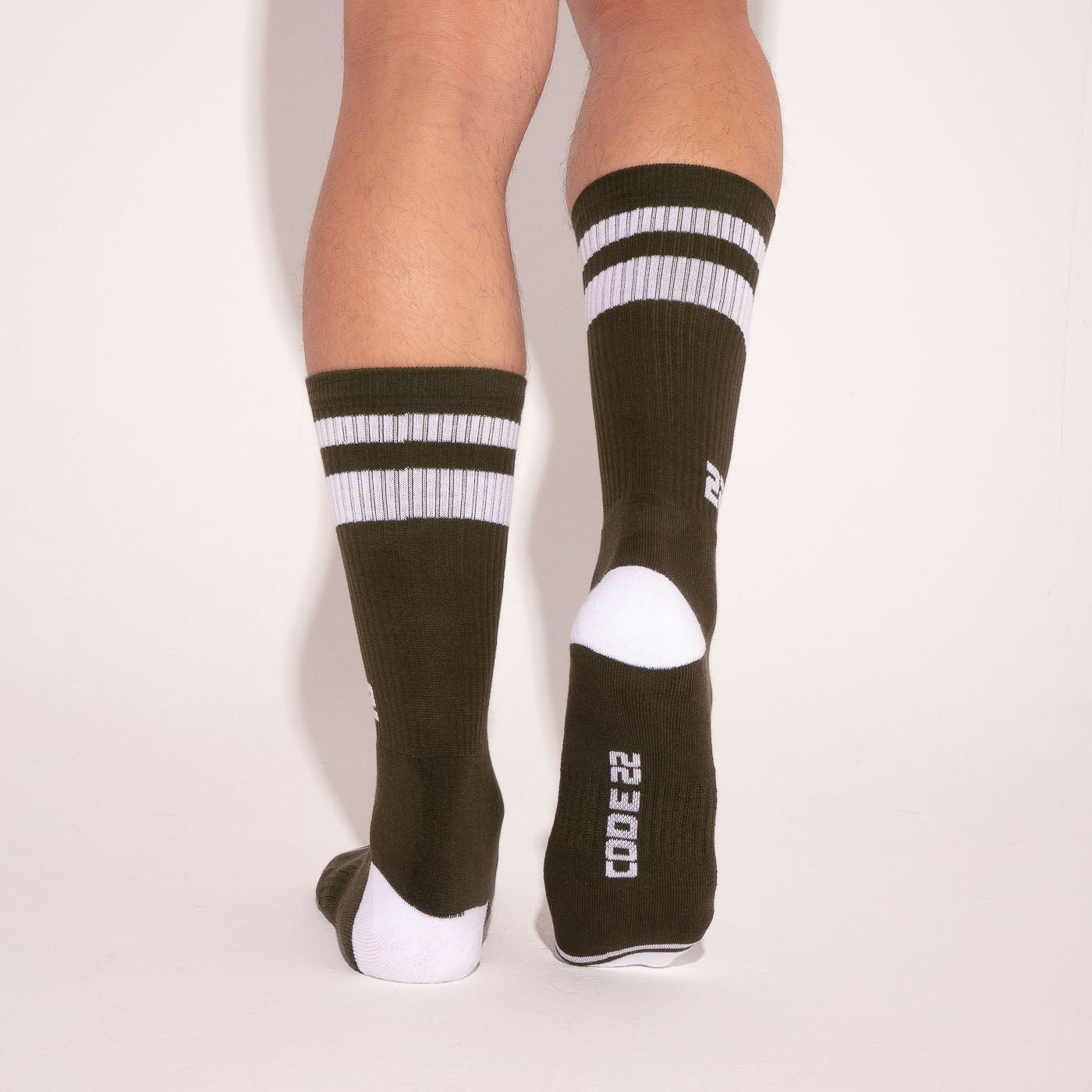 calcetín crew iconic caqui