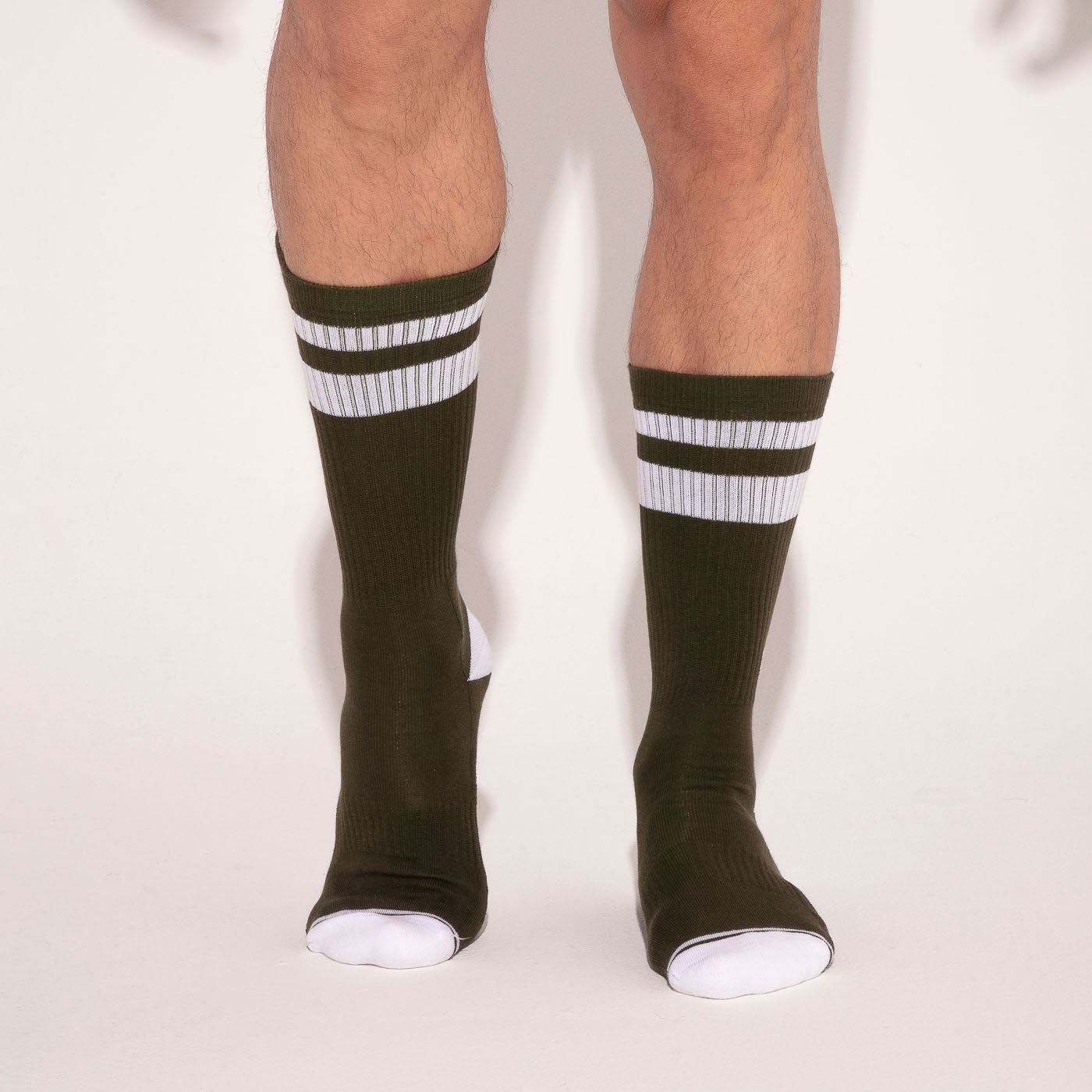 calcetín crew iconic caqui