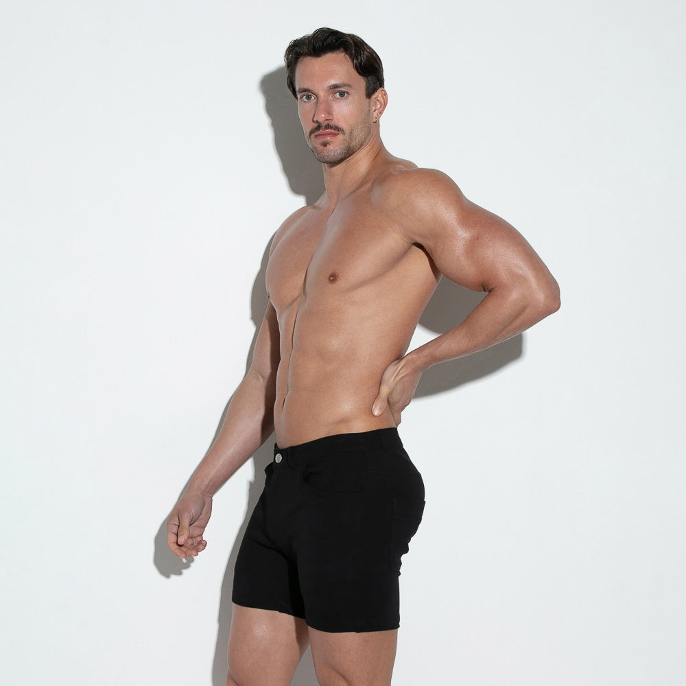 5 pocket short black