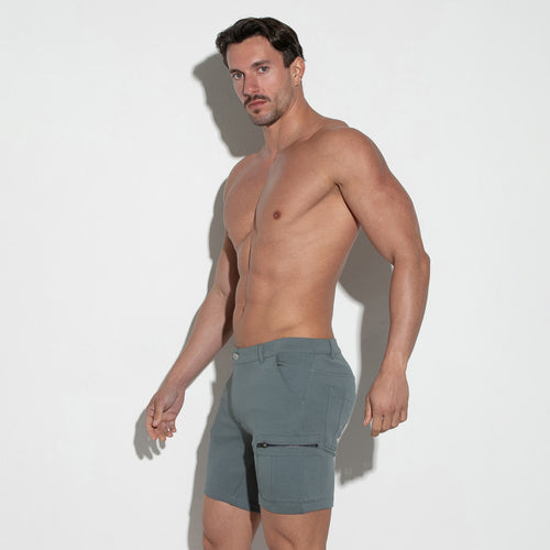 Short cargo gris carbón