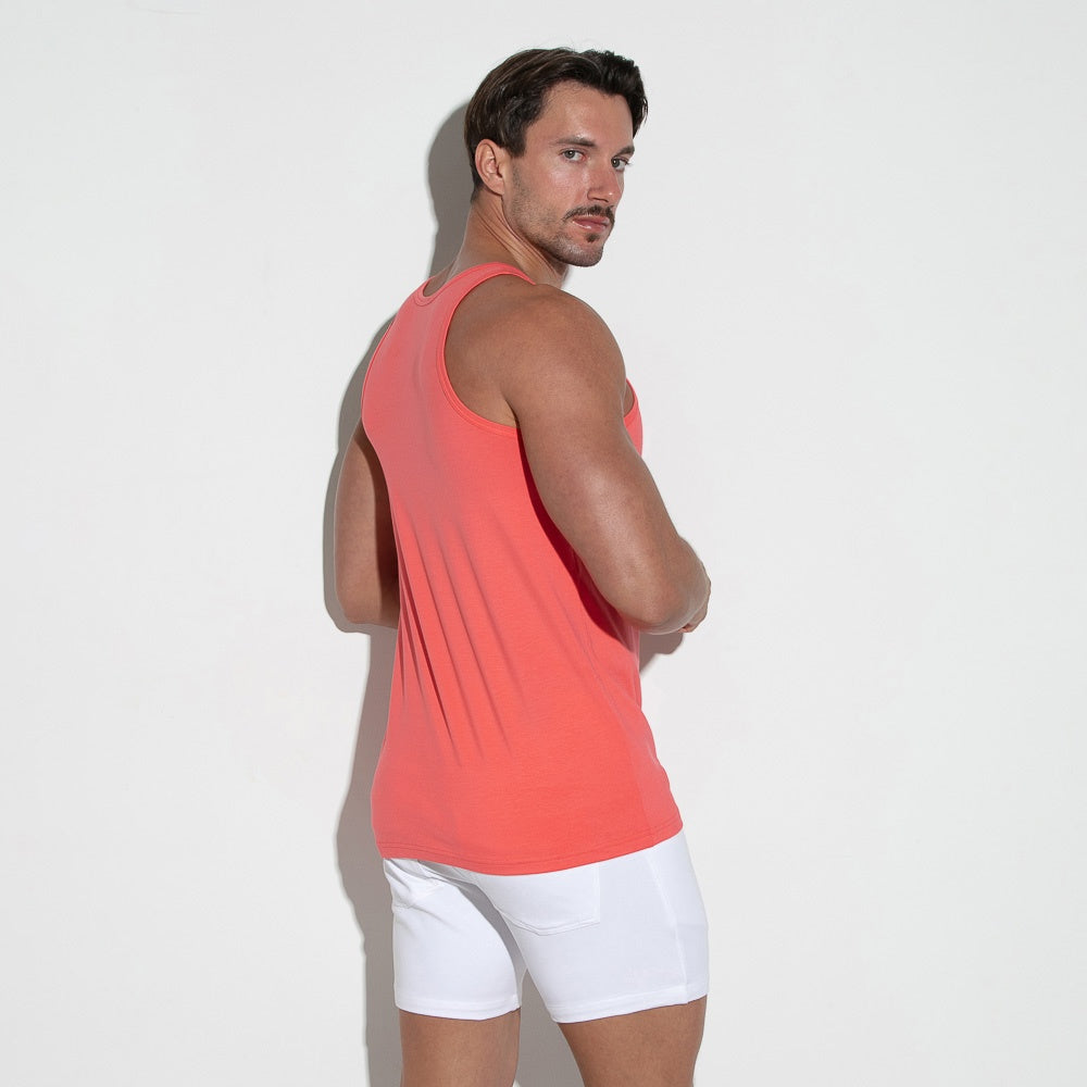Basic tank top salmon