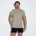 T-shirt kaki essentiel à manches courtes