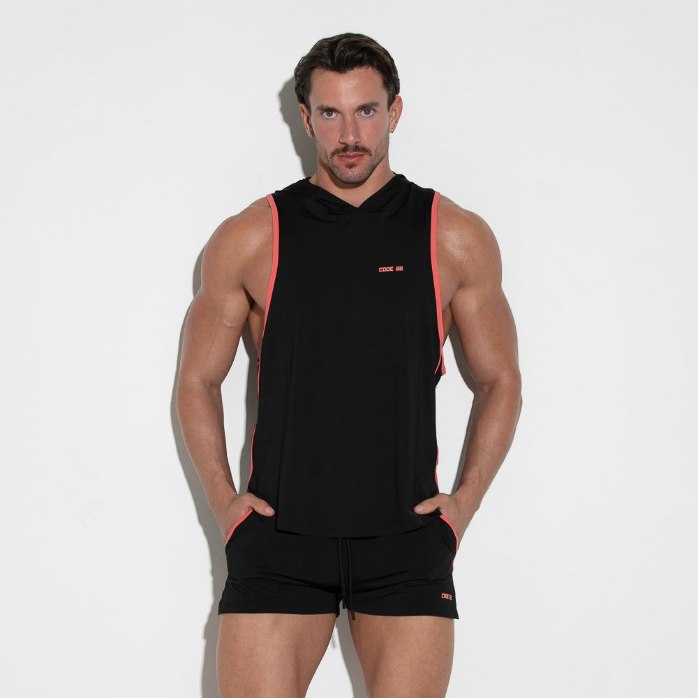 Training hooded tank black