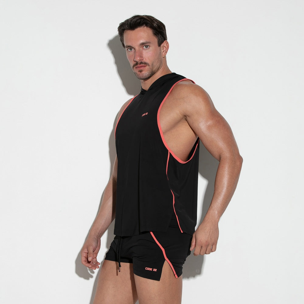 Training hooded tank black