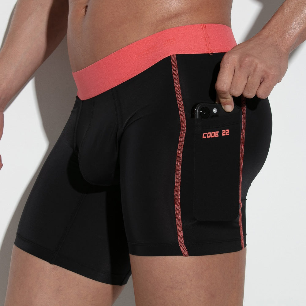collants de compression d'entraînement noirs