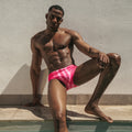 Bañador slip Baiona fucsia