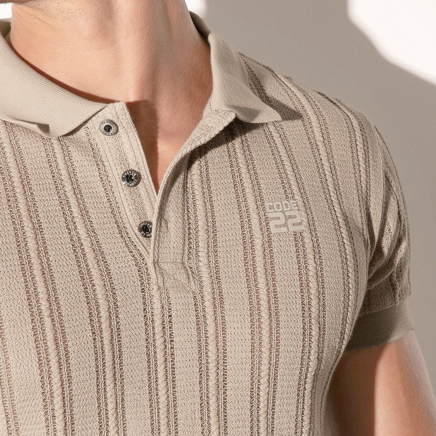 Oasis openwork polo latte
