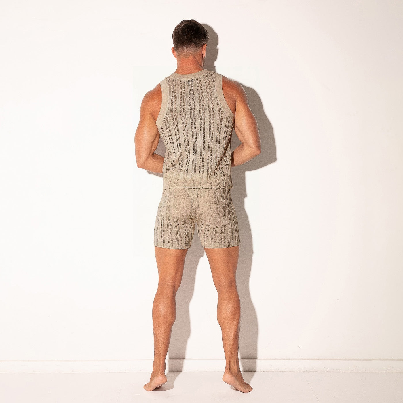 Oasis openwork tank top latte